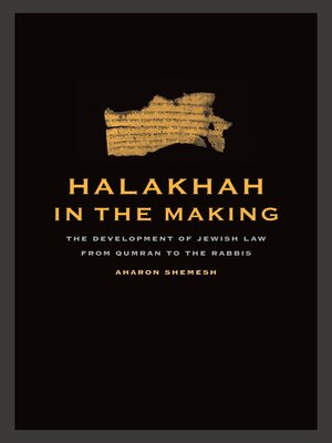 cover image of Halakhah in the Making